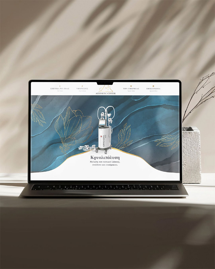 aesthetic center web design digidot